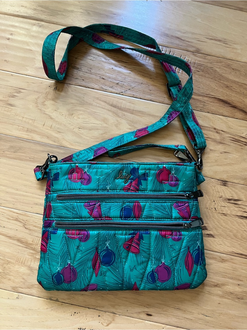 lug Dazzle Christmas Print Crossbody Bag